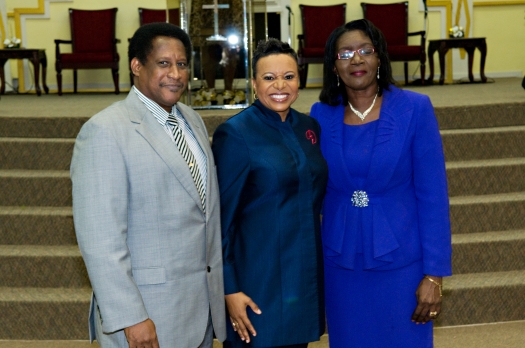 Rev. Dr. Raymond Boca, Pastor of the Arouca Revival Tabernacle, and his wife
